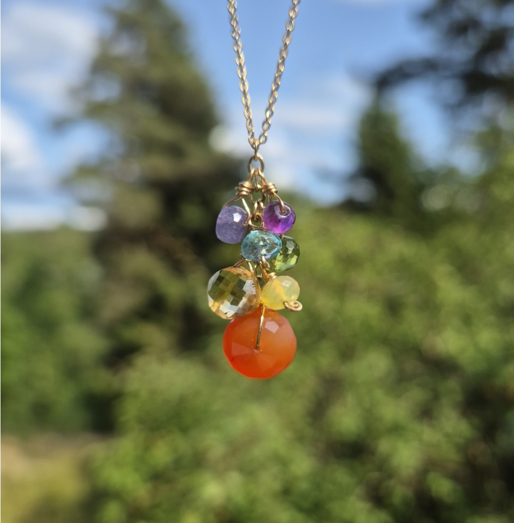 Hjerte Chakra smykke (Oransj)